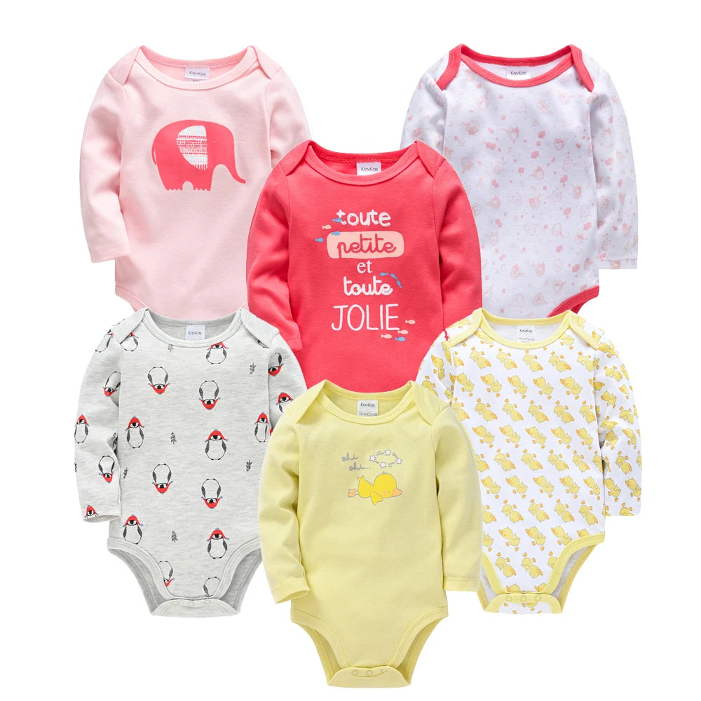 2026 Baby Bodysuit Long Sleeve Spring Autumn Girls Boys Clothes Body bebe Cartoon Printed 0-24 months Newborn Infant Outwear