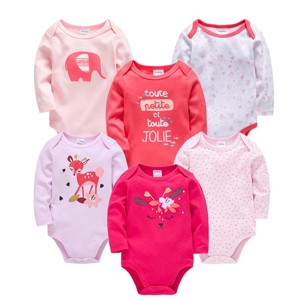 2026 Baby Bodysuit Long Sleeve Spring Autumn Girls Boys Clothes Body bebe Cartoon Printed 0-24 months Newborn Infant Outwear