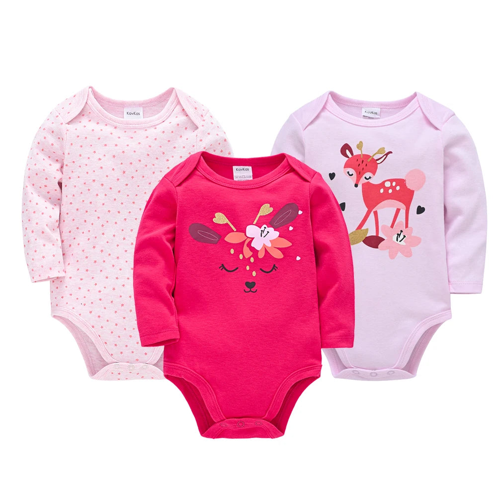2026 Baby Bodysuit Long Sleeve Spring Autumn Girls Boys Clothes Body bebe Cartoon Printed 0-24 months Newborn Infant Outwear