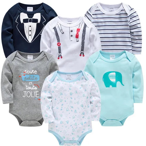 2026 Baby Bodysuit Long Sleeve Spring Autumn Girls Boys Clothes Body bebe Cartoon Printed 0-24 months Newborn Infant Outwear