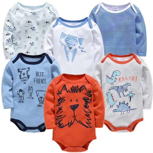 2026 Baby Bodysuit Long Sleeve Spring Autumn Girls Boys Clothes Body bebe Cartoon Printed 0-24 months Newborn Infant Outwear