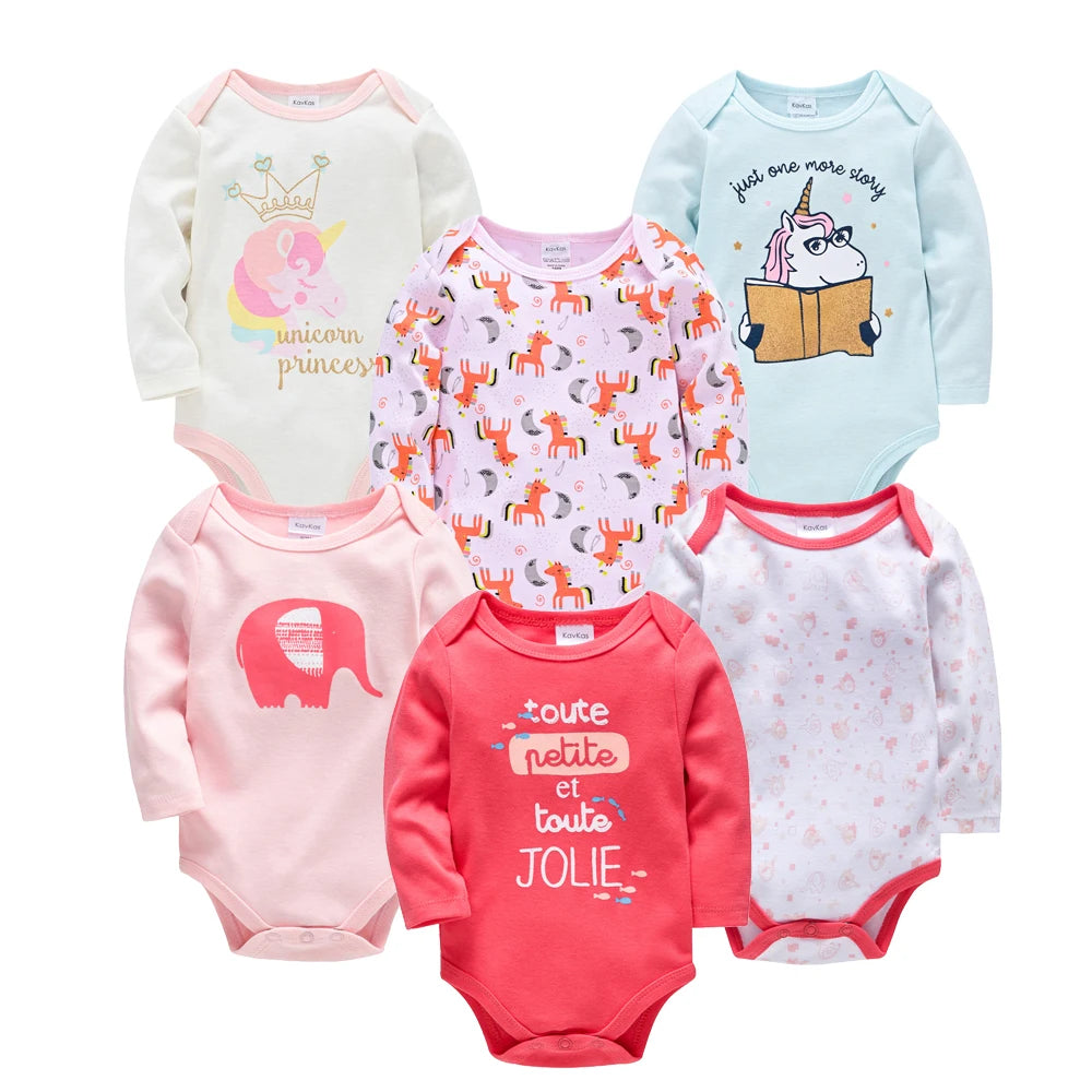 2026 Baby Bodysuit Long Sleeve Spring Autumn Girls Boys Clothes Body bebe Cartoon Printed 0-24 months Newborn Infant Outwear