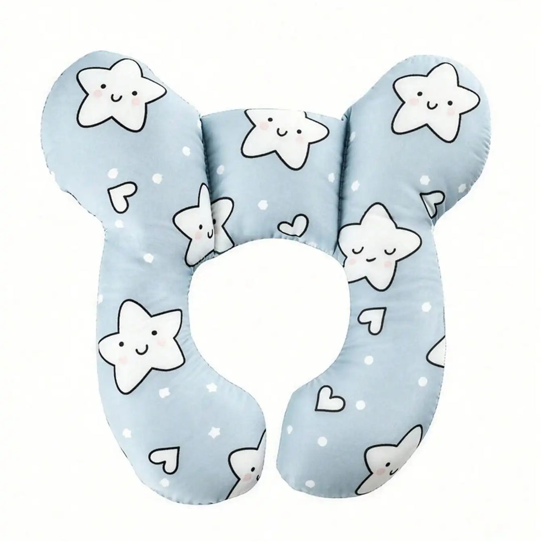 1Pc Baby U-Shaped Pillow, Infant Travel Neck Pillow, Soft-Breathable-Cute Cartoon Pattern, Soft Baby Head Support Cushion, Suitable for Car Seats, Strollers, and Travel