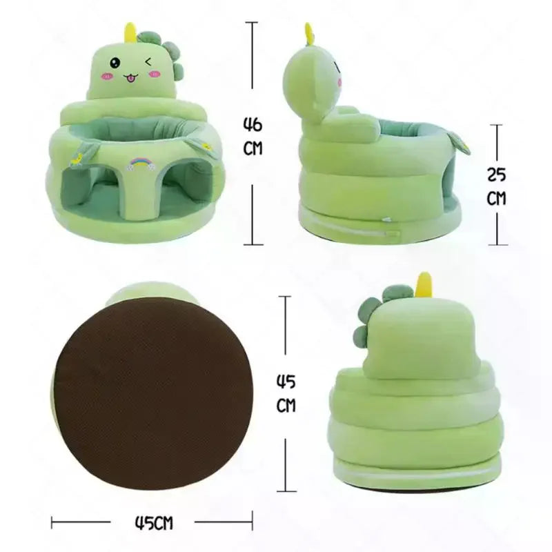 1Pcs Comfortable Toddler Nest Puff Without Filler Cute Baby Sofa Support Seat Cover Plush Chair LearningTo Sit Feeding Chair