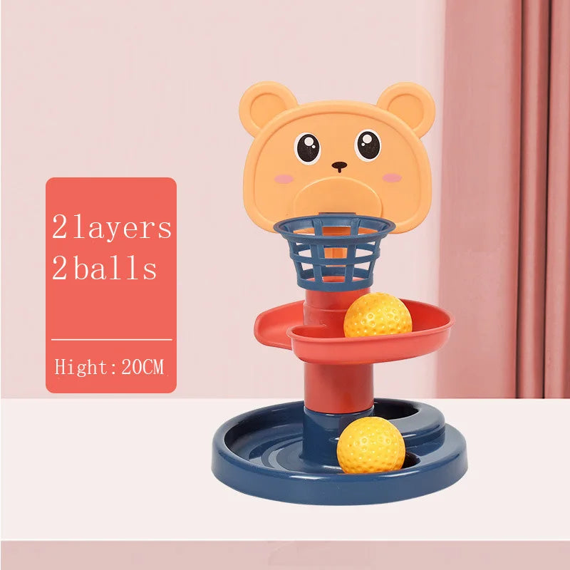 Montessori Rolling Ball Development Game Baby Ball Toy Educational Toys Montessori Activity Stacking Toys For Babies 1 2 3 Years