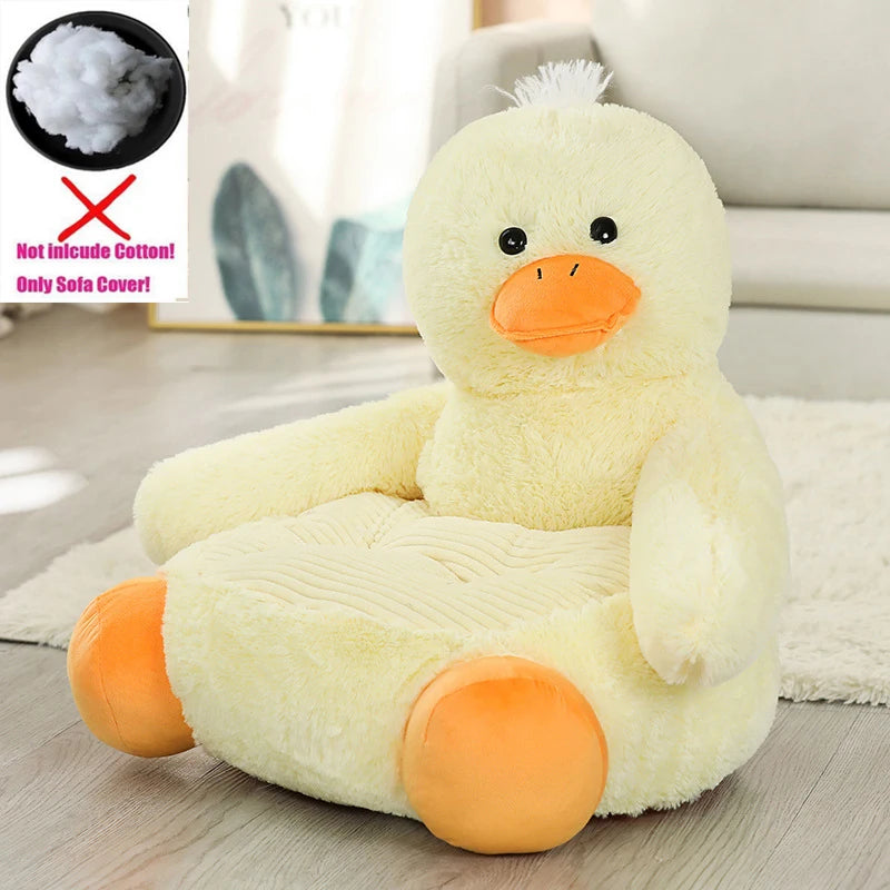 Sofa Cover Cartoon Children Plush Seat Sofa Comfortable Animal Panda Baby Portable Chair Sofa Gift Children Without Interior