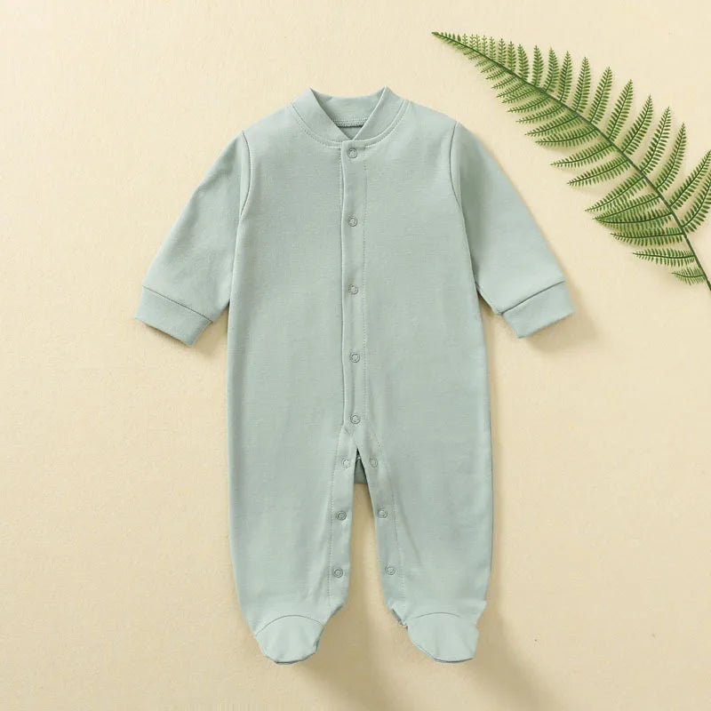 Cotton Jumpsuits Newborn Baby Rompers Sleepsuits INS Jumpers One-pieces Sleepers Autumn Spring Growings Roupa De Bebe Grows