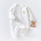 Baby Cotton Romper Suit Winter Warm Underwear Pure Cotton No-seam Base Layer Clothes Thermal Bib Overalls for Newborn Babies