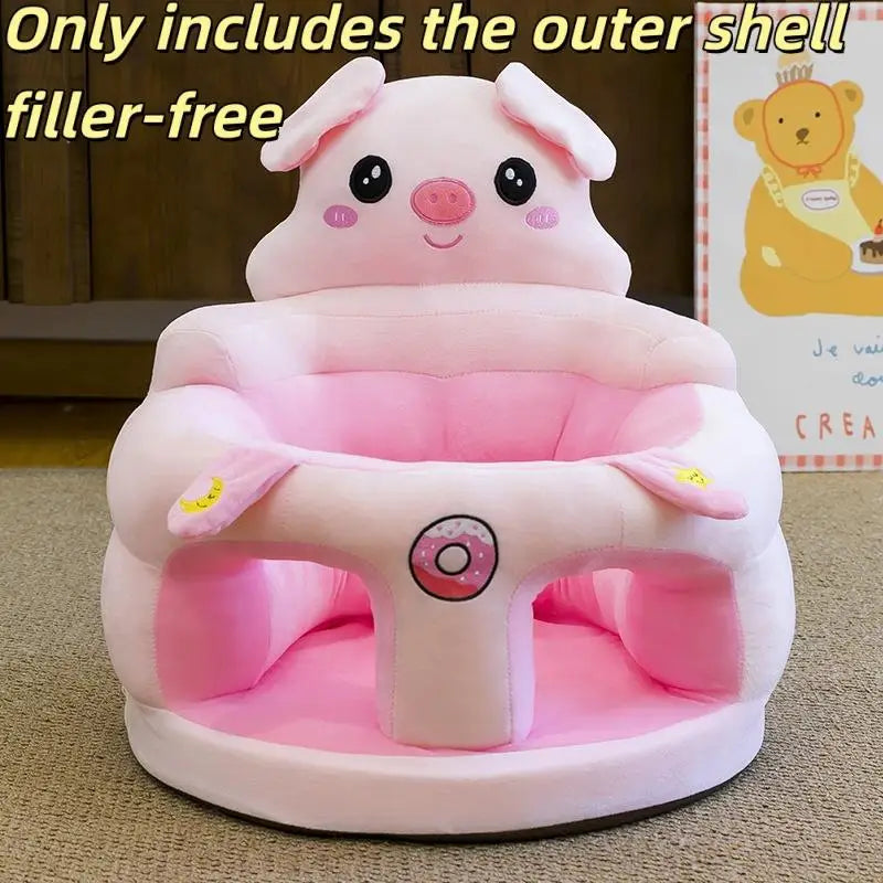 1Pcs Comfortable Toddler Nest Puff Without Filler Cute Baby Sofa Support Seat Cover Plush Chair LearningTo Sit Feeding Chair