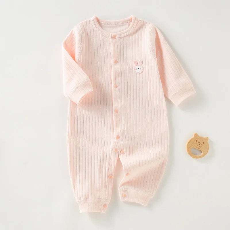 Autumn Baby Jumpsuit Spring Boneless Pure Cotton Newborn Baby Romper Crawling Clothes Boys and Girls Baby Clothes 0-24 Months