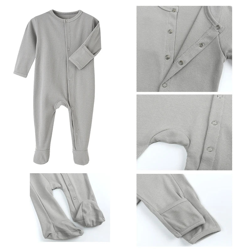 Cotton Jumpsuits Newborn Baby Rompers Sleepsuits INS Jumpers One-pieces Sleepers Autumn Spring Growings Roupa De Bebe Grows