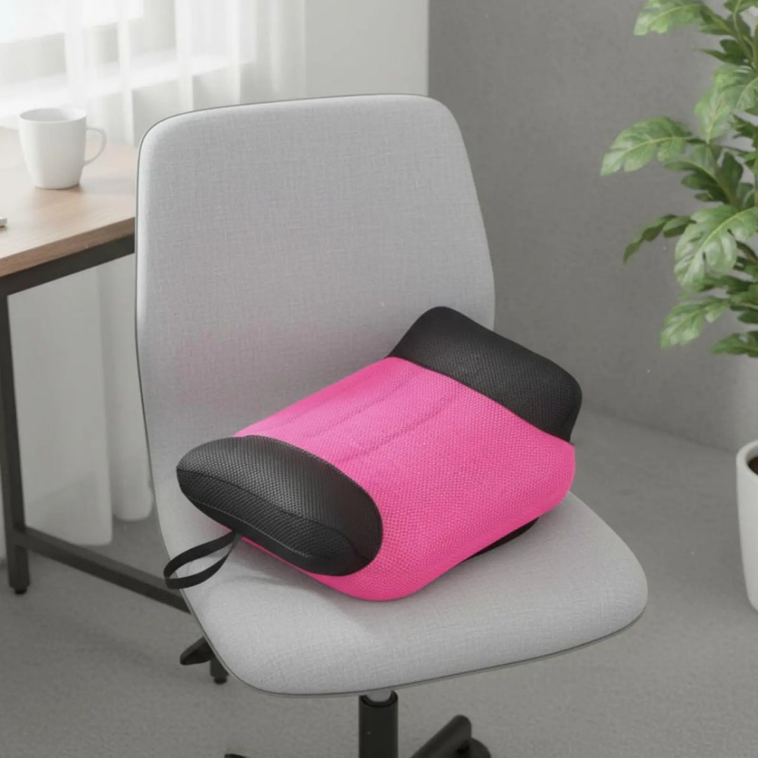Child Car Seat Booster PVC Fast Inflating Deflating Seat Cushion Adjustable Firmness for Adults Kids Car Office Stadium Travel