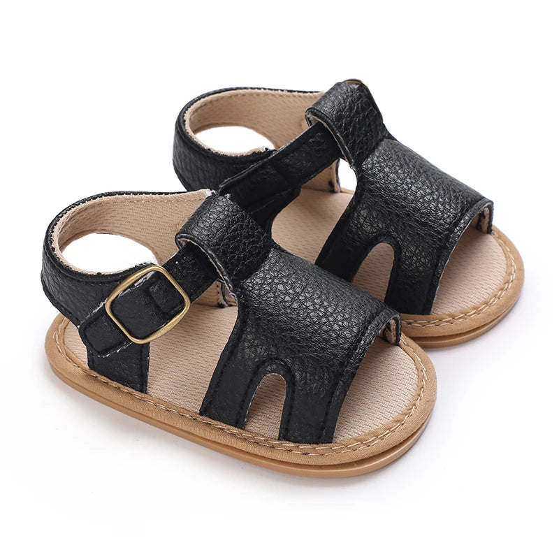 Infant Pre-Walker Shoes 0-1Year Baby Boys Casual Sandals Solid Color Breathable Comfort Spring Daily Walking Shoes