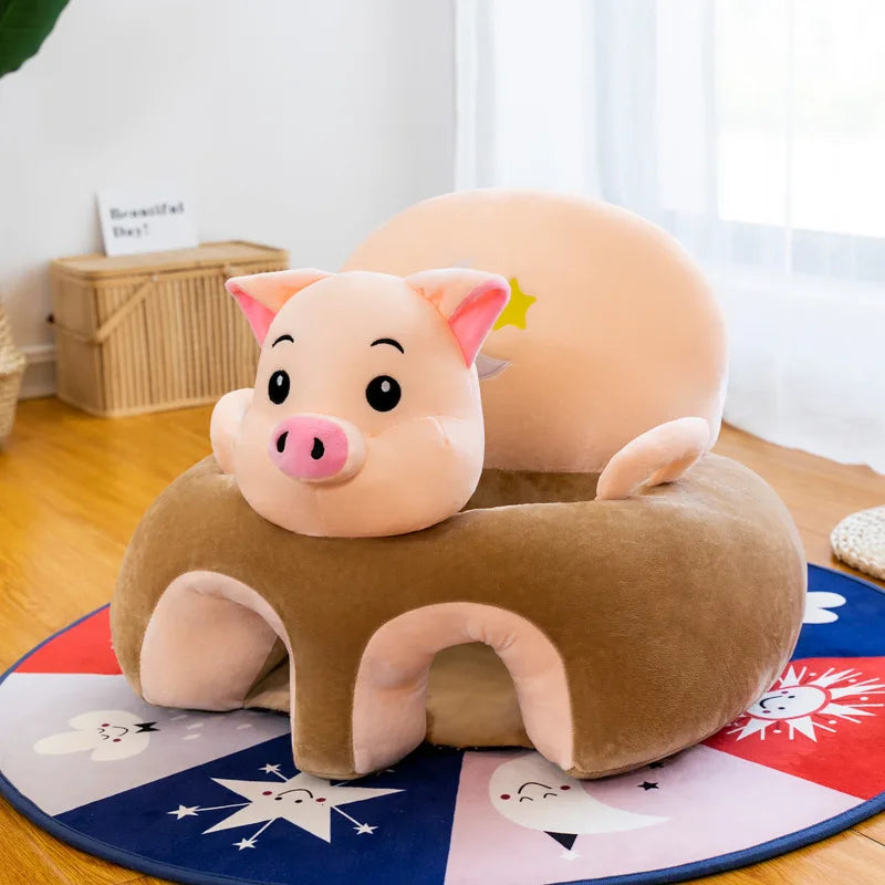Cute Cartoon Animal Baby Sofa Chair Soft Plush Infant Support Seat Rest Sofa Comfortable Stuffed Doll Kids Toddler Chair Seats