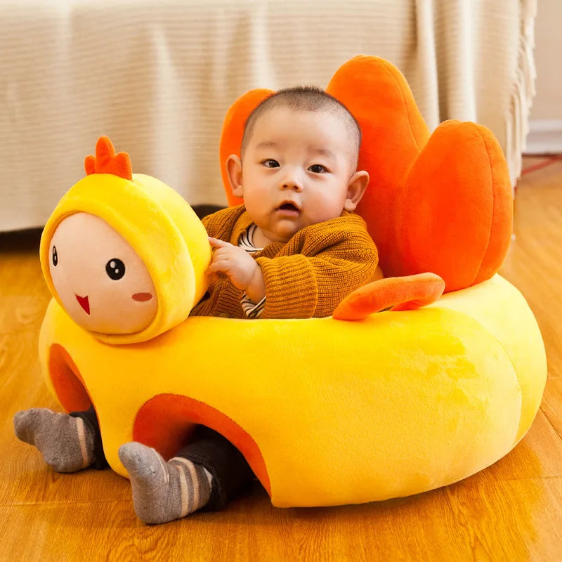 Cute Cartoon Animal Baby Sofa Chair Soft Plush Infant Support Seat Rest Sofa Comfortable Stuffed Doll Kids Toddler Chair Seats