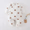 Spring and Autumn Cute Baby Boy Girl Clothes  Baby Romper Long Sleeve Bear Cartoon Pattern Bodysuit