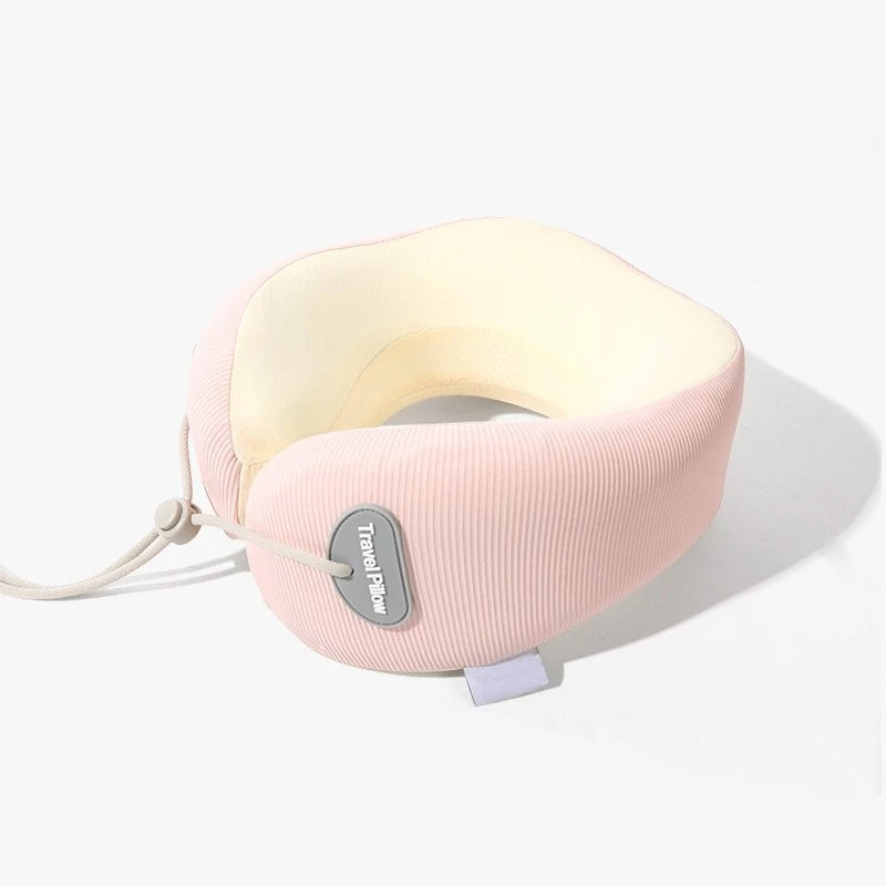 Kid's U-Shaped Memory Foam Neck Pillow for Naps Travel Slow Rebound 360° Support Neck Pillow with Removable Cover for Children