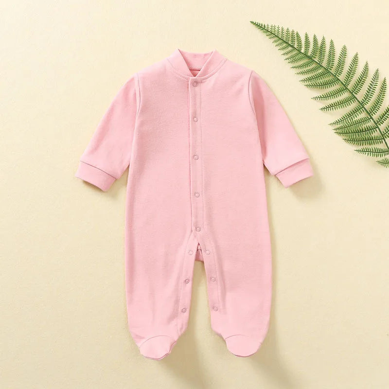 Cotton Jumpsuits Newborn Baby Rompers Sleepsuits INS Jumpers One-pieces Sleepers Autumn Spring Growings Roupa De Bebe Grows