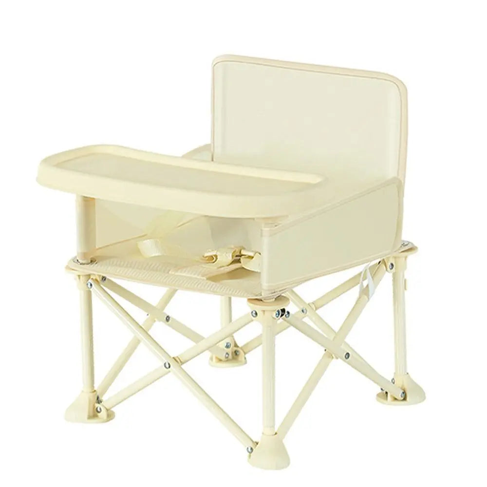 Comfortable Baby Foldable Chair Feeding Household Children's Folding Chair With Safty Belt Outdoor Baby Dining Seat