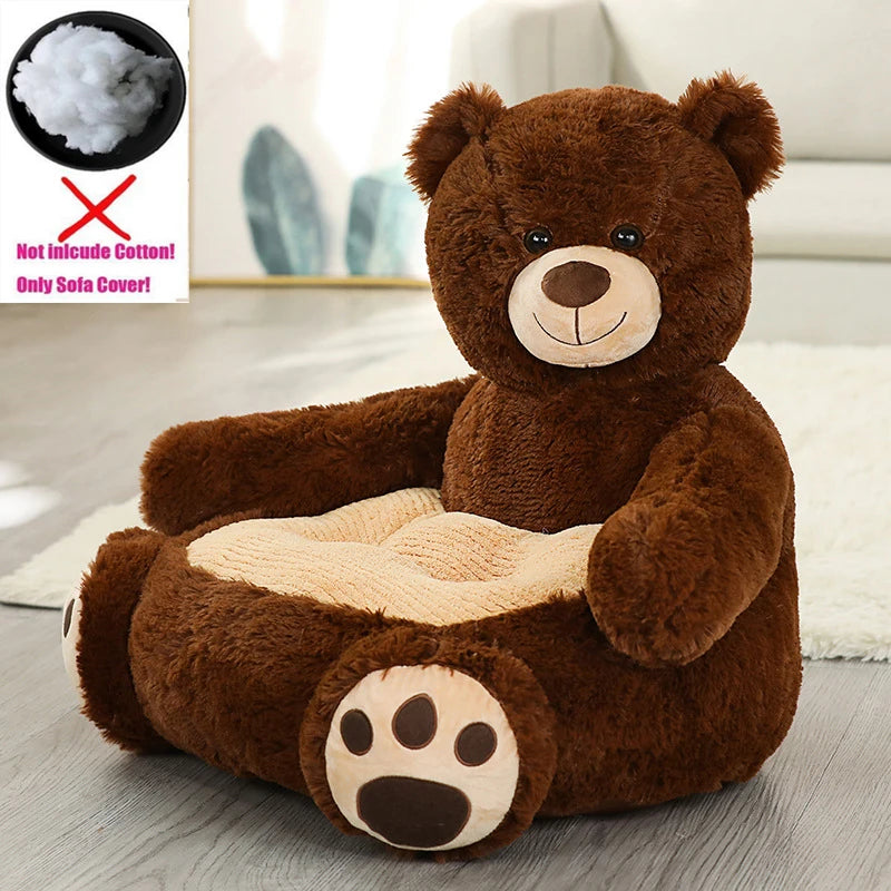 Sofa Cover Cartoon Children Plush Seat Sofa Comfortable Animal Panda Baby Portable Chair Sofa Gift Children Without Interior