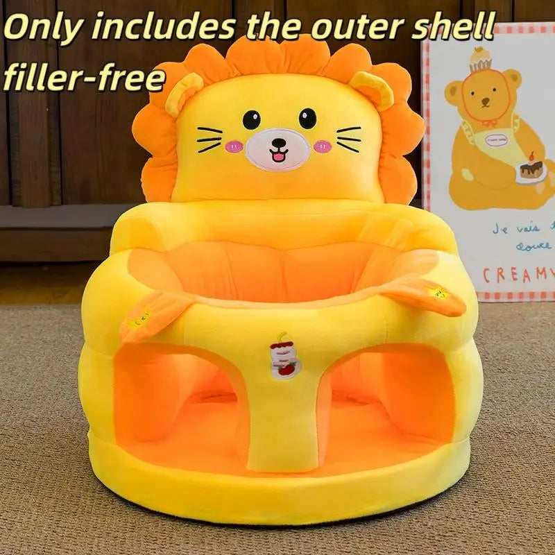 1Pcs Comfortable Toddler Nest Puff Without Filler Cute Baby Sofa Support Seat Cover Plush Chair LearningTo Sit Feeding Chair