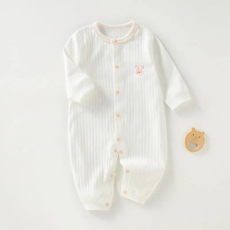 Autumn Baby Jumpsuit Spring Boneless Pure Cotton Newborn Baby Romper Crawling Clothes Boys and Girls Baby Clothes 0-24 Months