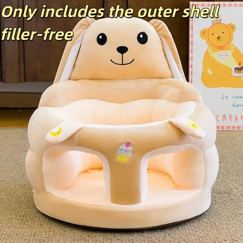 1Pcs Comfortable Toddler Nest Puff Without Filler Cute Baby Sofa Support Seat Cover Plush Chair LearningTo Sit Feeding Chair