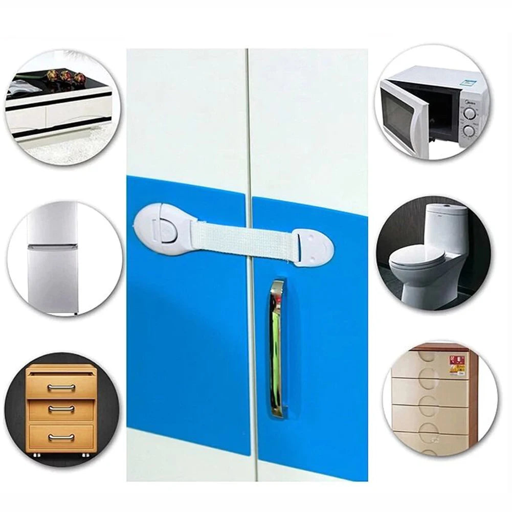 1/5/10pcs Child Safety Cabinet Lock Baby Proof Security Protector Drawer Door Cabinet Lock Plastic Protection Kids Safety Door