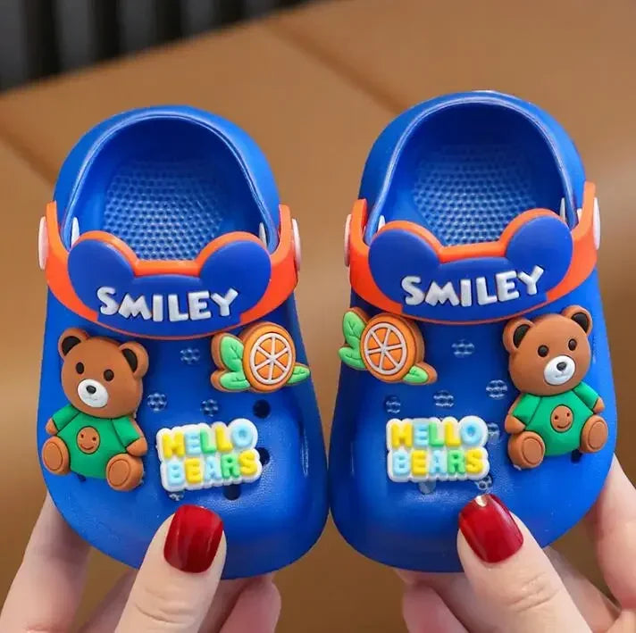 2026 Summer Baby Girl Sandals Cute Cartoon Slippers Newborn Infant Indoor Bath Anti-slip Shoes Baby Boy Beach Sandals