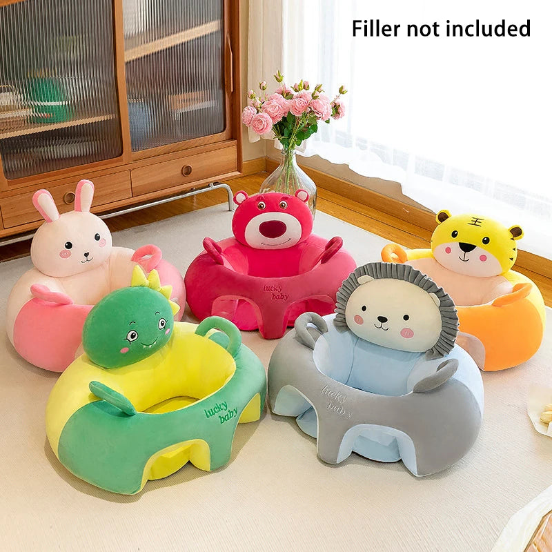 Babies Learn To Sit On The Sofa Stool, Train To Sit On The Stand-up Cushion, And Learn To Prevent Falling Seats