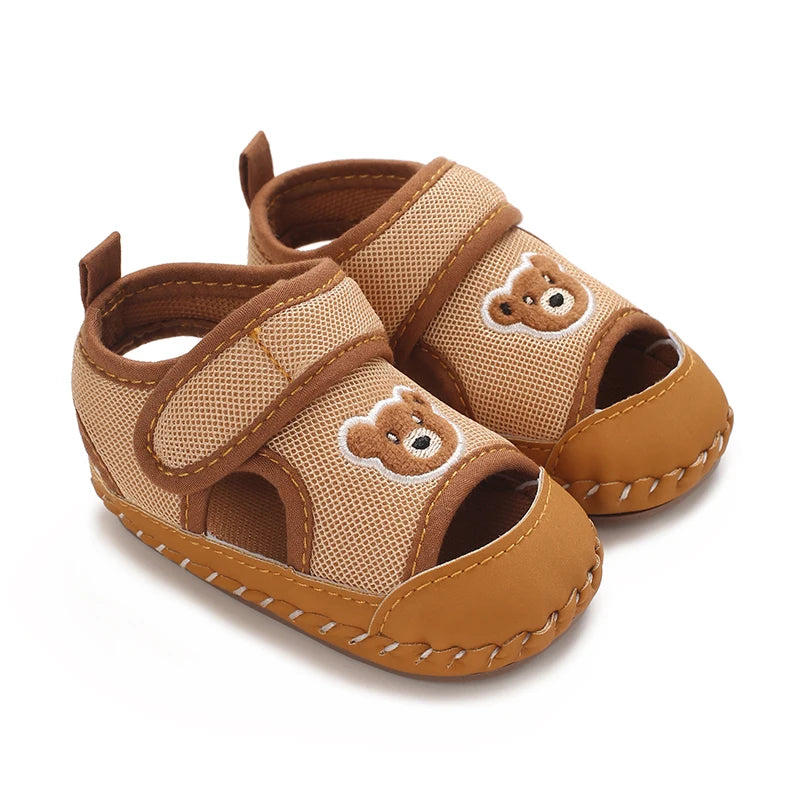 Infant Pre-Walker Shoes 0-1Year Baby Boys Casual Sandals Solid Color Breathable Comfort Spring Daily Walking Shoes