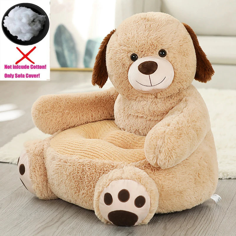 Sofa Cover Cartoon Children Plush Seat Sofa Comfortable Animal Panda Baby Portable Chair Sofa Gift Children Without Interior