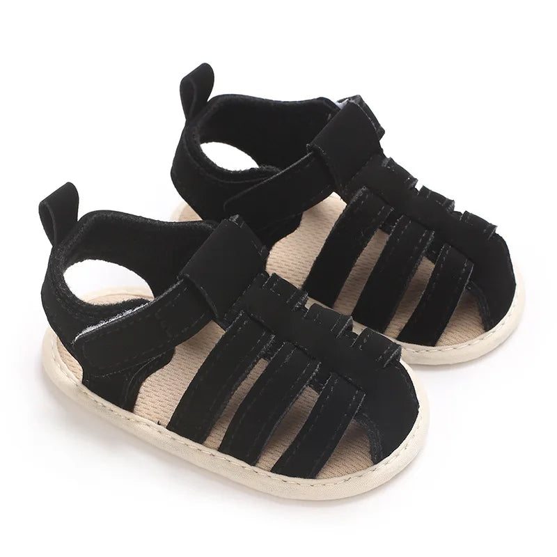 Infant Pre-Walker Shoes 0-1Year Baby Boys Casual Sandals Solid Color Breathable Comfort Spring Daily Walking Shoes