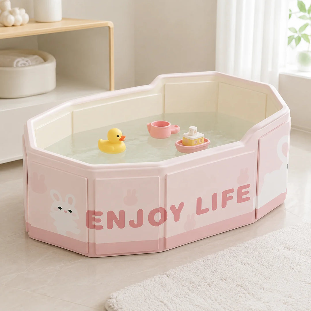 1pc Portable Foldable Bathtub, Large Capacity Collapsible Soaking Tub, Space-Saving Bath Basin for Home Bathroom, 5 Designs