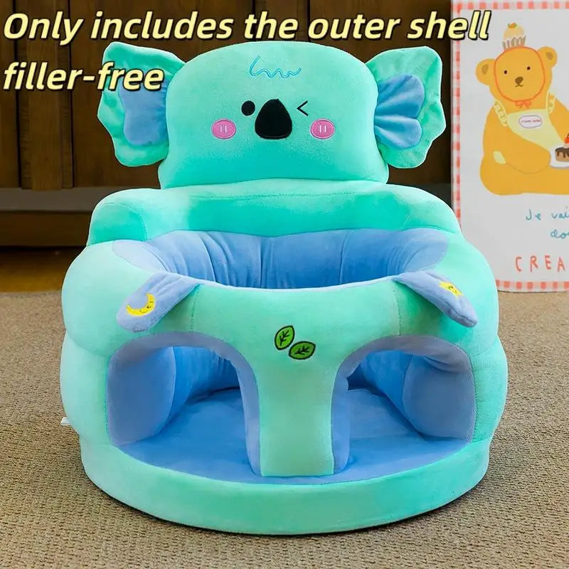 1Pcs Comfortable Toddler Nest Puff Without Filler Cute Baby Sofa Support Seat Cover Plush Chair LearningTo Sit Feeding Chair
