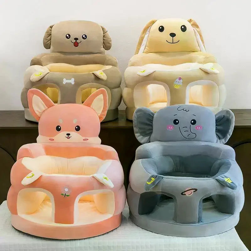 1Pcs Comfortable Toddler Nest Puff Without Filler Cute Baby Sofa Support Seat Cover Plush Chair LearningTo Sit Feeding Chair