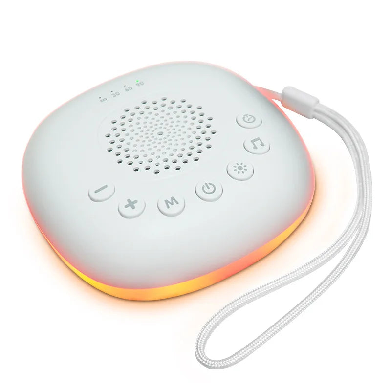 6/10/20Songs White Noise Sound Machine Portable Baby SleepMachine Soothing Sounds Volume Adjustable Builtin Rechargeable Battery