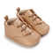 Solid Color Newborn Baby Boys' tie Shoes Moccasin Fashion Casual Sports Shoes White Baptist Soft Sole Anti Slip First Step