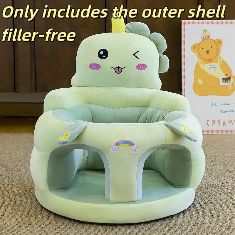 1Pcs Comfortable Toddler Nest Puff Without Filler Cute Baby Sofa Support Seat Cover Plush Chair LearningTo Sit Feeding Chair