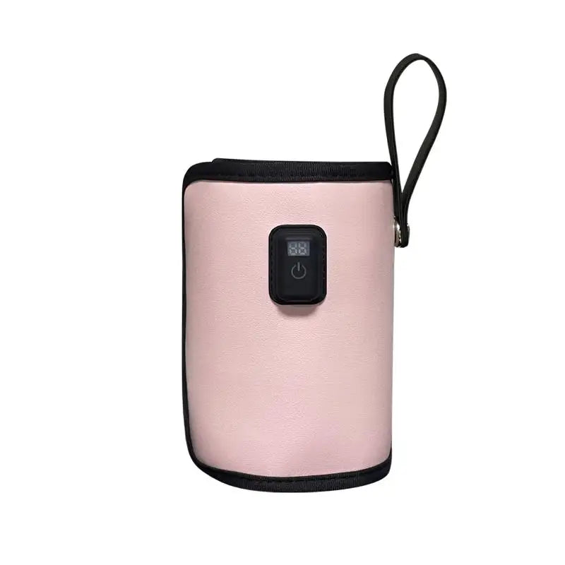 **1 Set 7 Temperature Adjust Insulated Breastmilk Warm Bag USB Charging Feeding Bottle Heater Heating Sleeve Milk Warmer