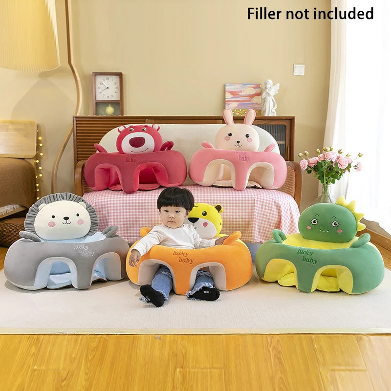 Babies Learn To Sit On The Sofa Stool, Train To Sit On The Stand-up Cushion, And Learn To Prevent Falling Seats