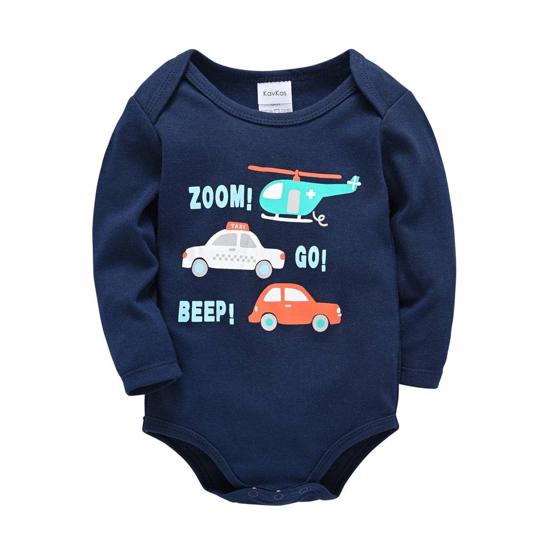 Baby Boys Bodysuits One-Piece Cotton Long Sleeve Breathable Jumpsuit Soft Newborn Body Suit Infant Cute Clothes Playsuit Sunsuit