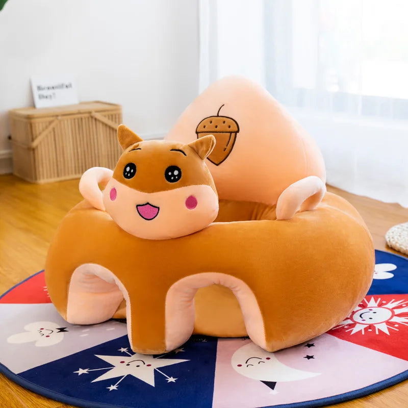 Cute Cartoon Animal Baby Sofa Chair Soft Plush Infant Support Seat Rest Sofa Comfortable Stuffed Doll Kids Toddler Chair Seats
