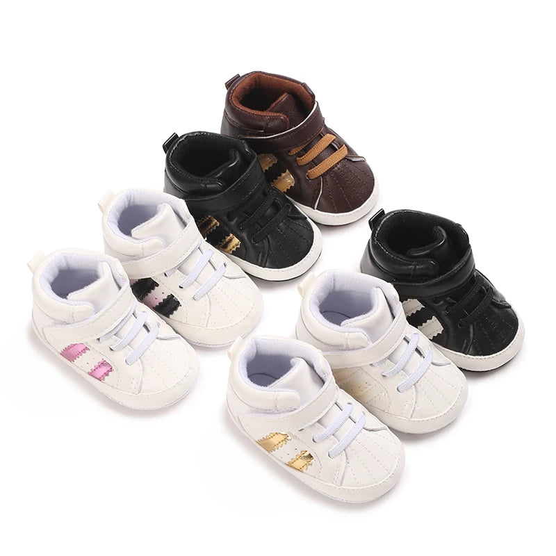 White Baby Shoes Casual Fashion Christening Baptismal FirstWalker Gentleman Baby Boy Shoes Sneakers