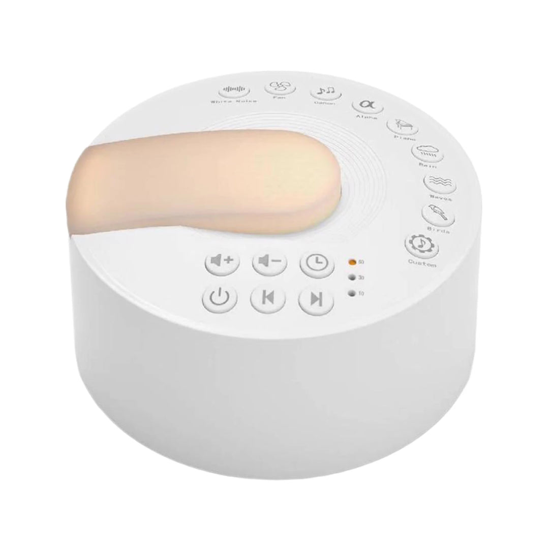 White Noise Machine Type-c Rechargeable Timed Shutdown Sleep Sound Machine For Sleeping Relaxation For Baby Adult Office Travel
