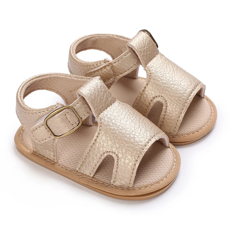 Infant Pre-Walker Shoes 0-1Year Baby Boys Casual Sandals Solid Color Breathable Comfort Spring Daily Walking Shoes