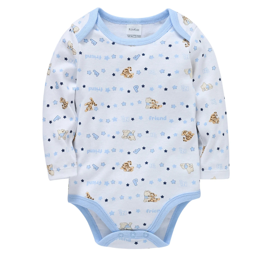 Baby Boys Bodysuits One-Piece Cotton Long Sleeve Breathable Jumpsuit Soft Newborn Body Suit Infant Cute Clothes Playsuit Sunsuit