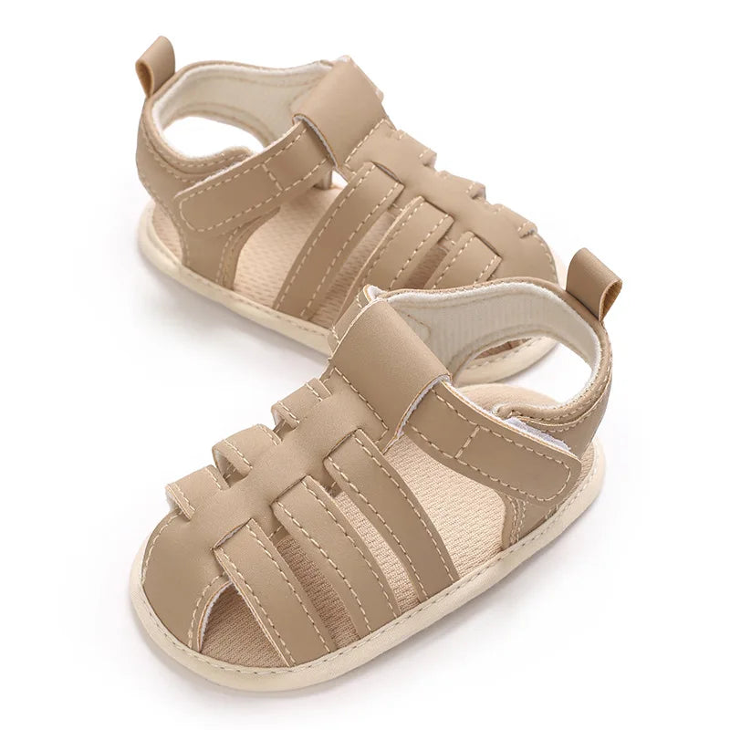 Infant Pre-Walker Shoes 0-1Year Baby Boys Casual Sandals Solid Color Breathable Comfort Spring Daily Walking Shoes