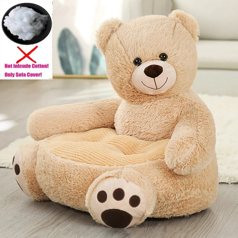Sofa Cover Cartoon Children Plush Seat Sofa Comfortable Animal Panda Baby Portable Chair Sofa Gift Children Without Interior