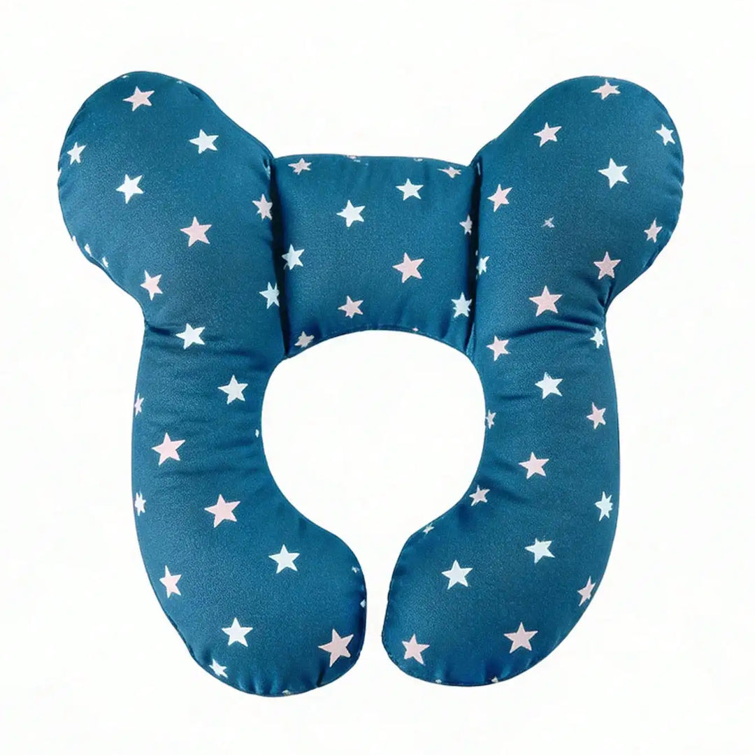 1Pc Baby U-Shaped Pillow, Infant Travel Neck Pillow, Soft-Breathable-Cute Cartoon Pattern, Soft Baby Head Support Cushion, Suitable for Car Seats, Strollers, and Travel